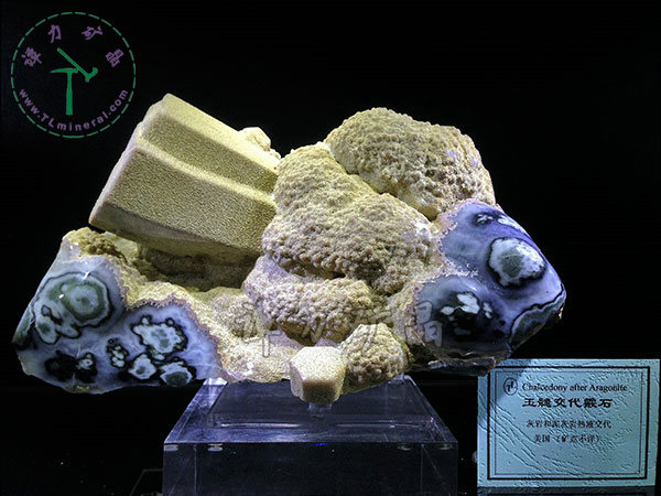 玉髓交代霰石，美国